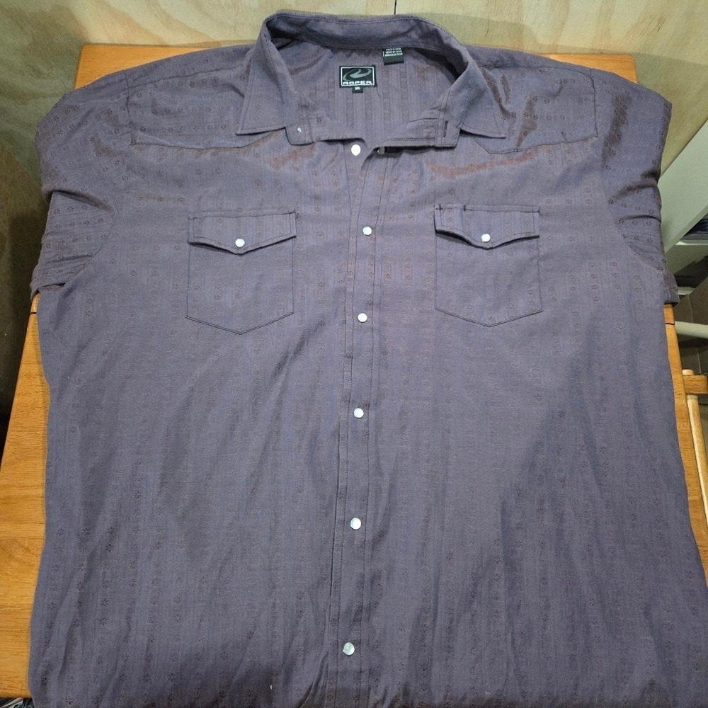 Roper‎ Men's Western Snap Button Shirt | 3XL | Long Sleeve | Charity Listing